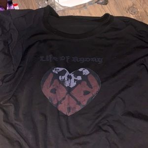 Men’s LG life of agony t shirt , heart